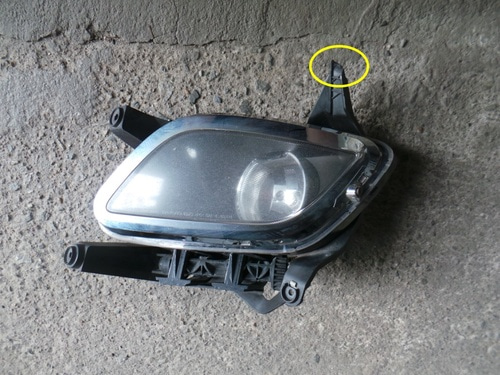 제네시스 범퍼 안개등(포그램프)-운전석(922013M000) 07-11 D급(파손품)자동차중고부품