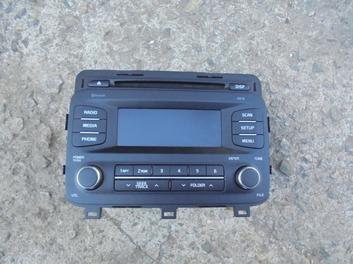 K5 카오디오(961702T810CA)-불루투스, MP3, CD-전면(액정)