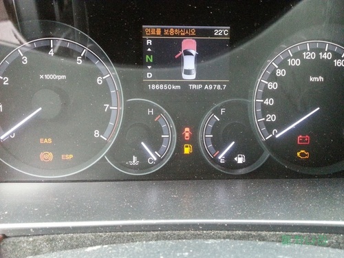 체어맨W 계기판(8021014300)-가솔린, 자동(186,850km/h)